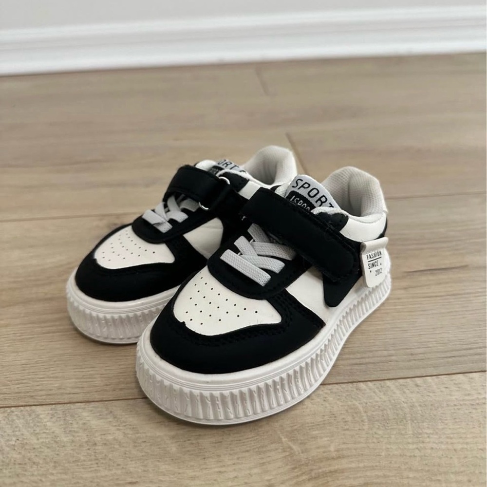 Kids Black and White Sneakers